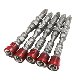 5pcs 65mm Anti Slip Electric Screwdriver Bit Double-Headed Cross Bit Screwdriver Bit For Electric Hand Drill Screwdriver