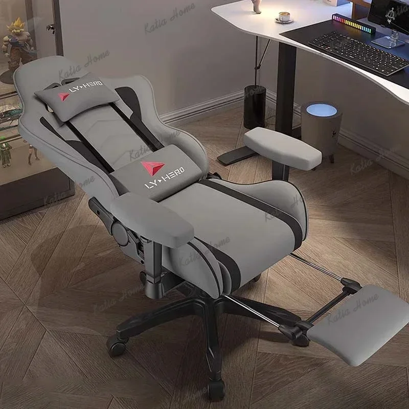 LSBedroom Lifting Game Armchair Designer Reclining Office Chairs Ergonomic Computer Chair Home Desk Chair Luxury Office Furnitur
