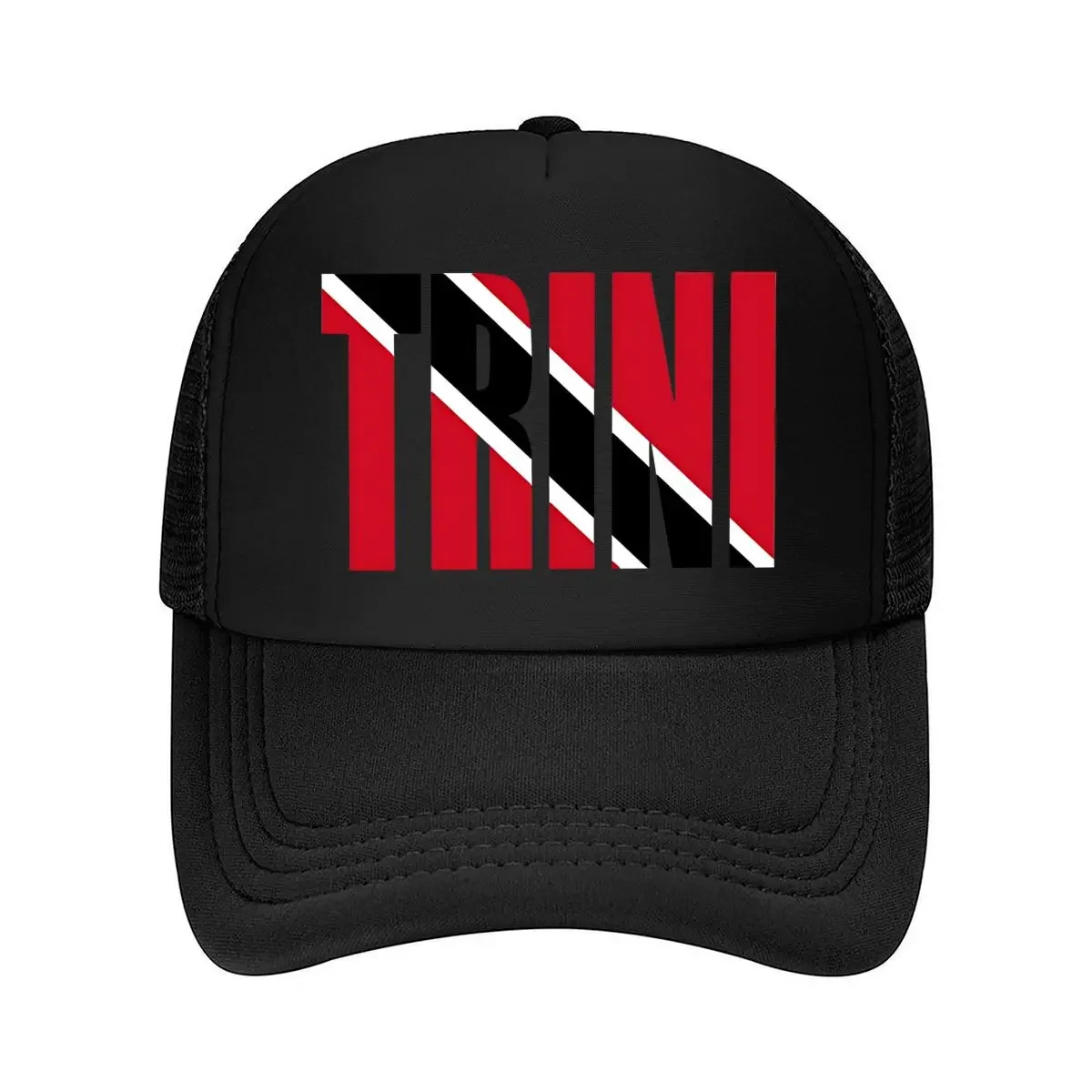 Nueva gorra de béisbol de malla con gráfico abstracto de Trini para un diseño artístico y con temática simbólica