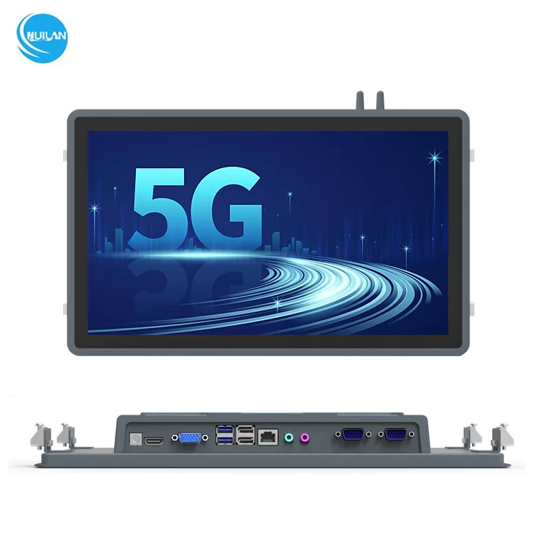 

15.6 Inch Industrial Panel PC Waterproof 21.5 Inch Embedded Wall Mount Monitor I5 I7 1920x1080 Touch Screen Display Stock