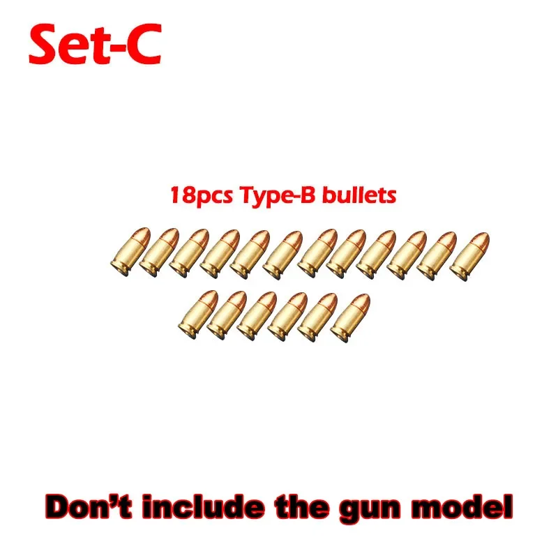 Imagem -04 - Miniature Gun Model Toy Acessórios 1:3 Alloy Glock Bullets Metal Box Bullet Clip Mini Toy Model Tools Grupo G17