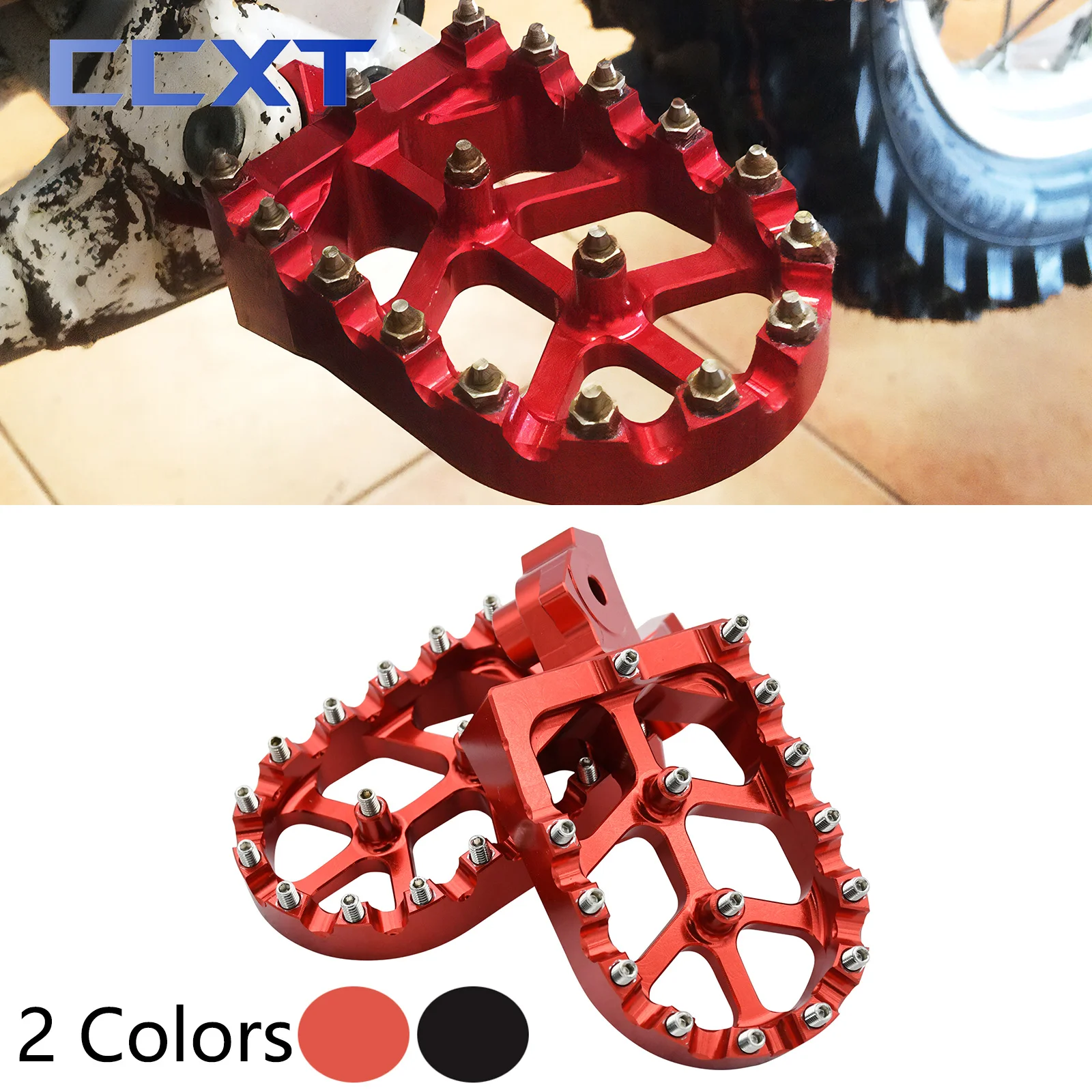 Motorcycle CNC Footrest Footpeg Pedals For Honda Z50 Z50R 1980-1999 XR50R XR70R XR80R XR100R 1985-2003 CRF80F CRF100F 2004-2013