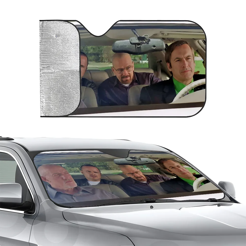 

B-Better Call S-Saul Car SunSha теплоизоляционная алюминиевая пленка лобовое стекло солнцезащитные козырьки УФ-лучи блоки автомобильный солнцезащитный козырек