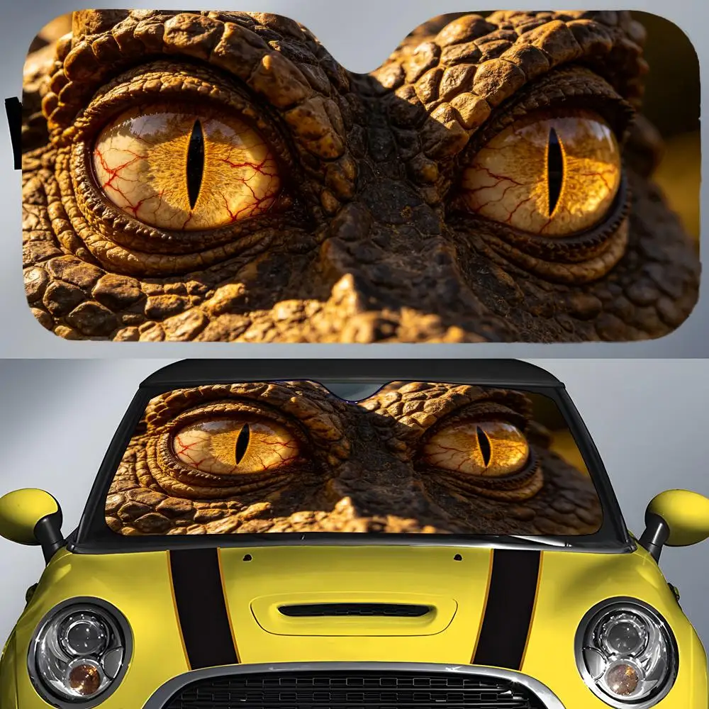 

Pattern Dinosaur eyes Sun Visor Car Front Windshield Sun Shade UV Block Heat Insulation Sun Visor Window Cover