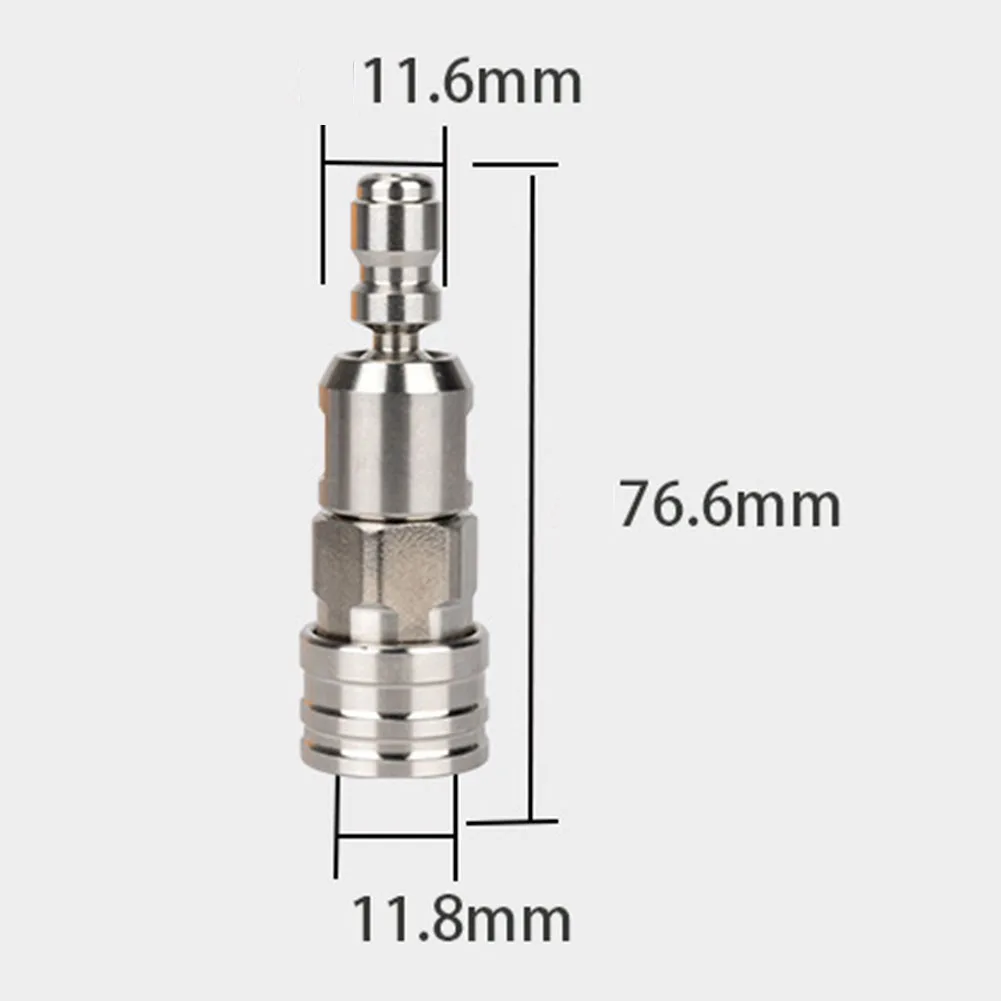 Stainless Steel 14 Quick Coupling with 360 Degree Rotation for Use with Various High Pressure Cleaning Systems