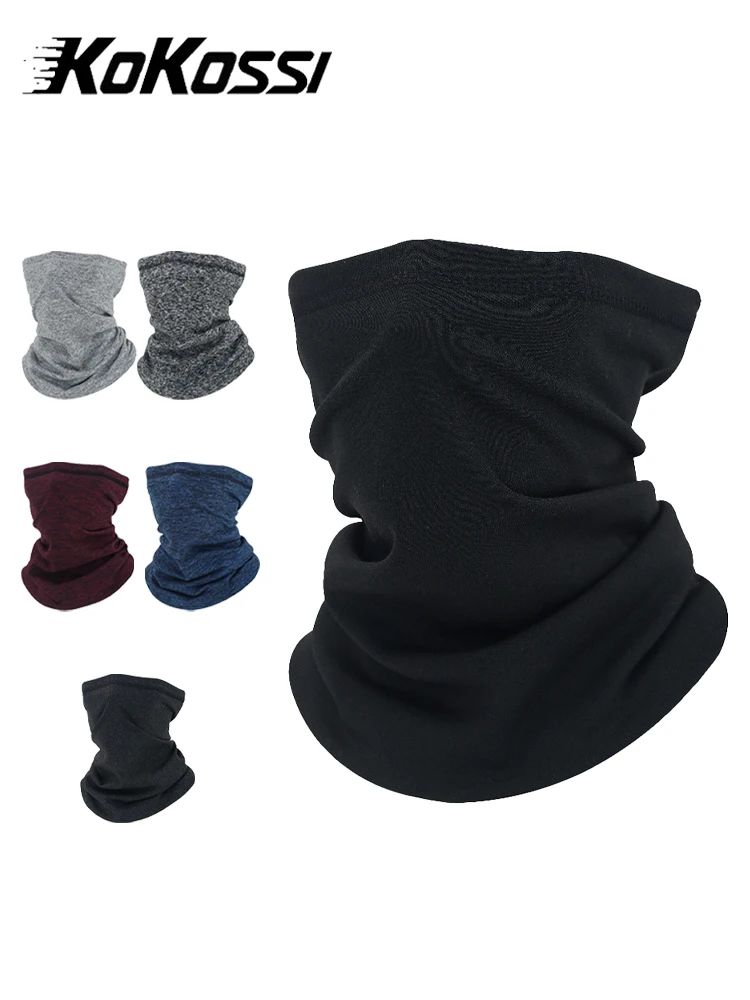 AliExpress NONE KoKossi Winter Polar Fleece Bandana Cycling Mask Windproof Neck Warmer Thick Fleece Hiking Scarf Neck Cover Face Mask Men Women