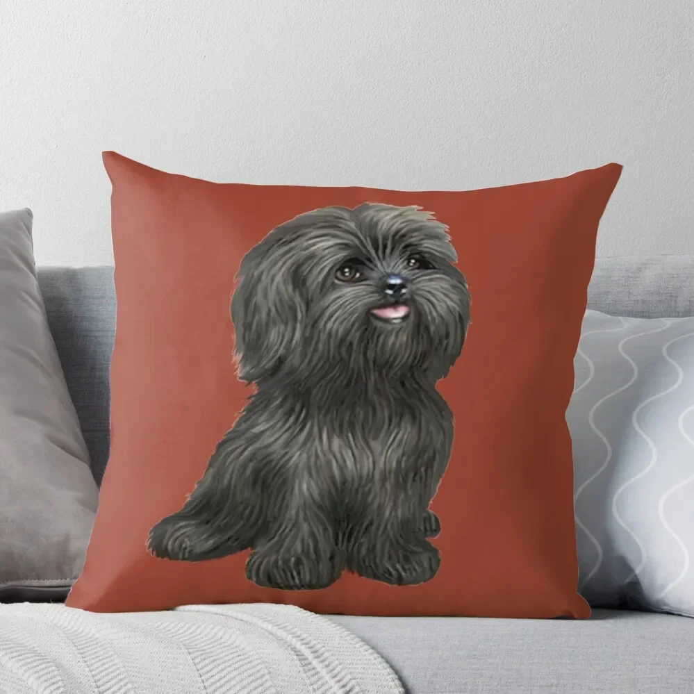 

Shih Tzu - Black cutie Throw Pillow luxury decor Decorative pillow case