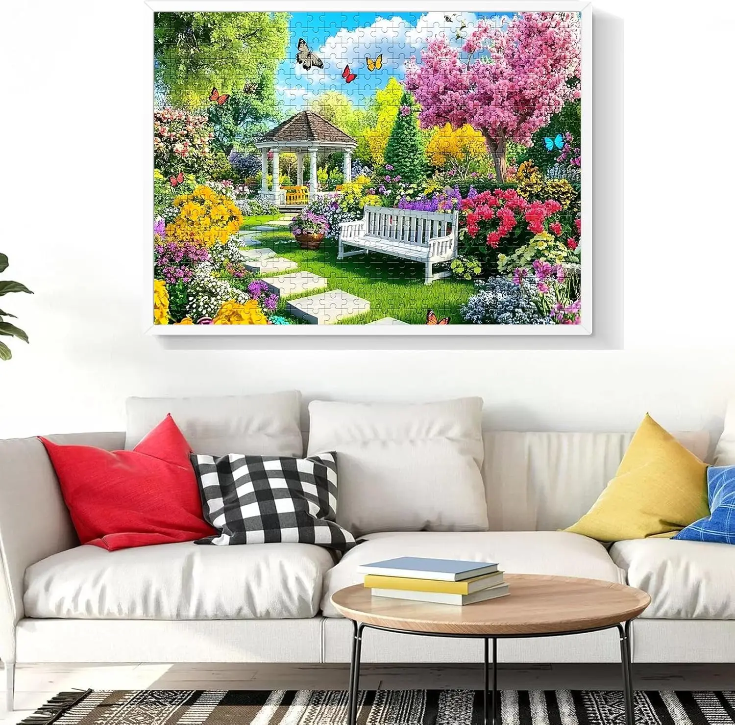 Wooden Jigsaw Puzzle 120/300/500/1000 Piece for Adult Spring Garden Landscape Puzzle Family Games Educationa Toys Birthday Gifts