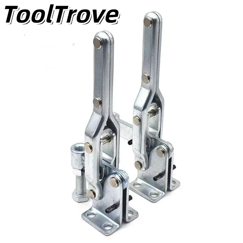 

1 pcs Stainless Steel Vertical Quick Release Clamp - Woodworking/Welding Fixture for Fast Securing & Carving