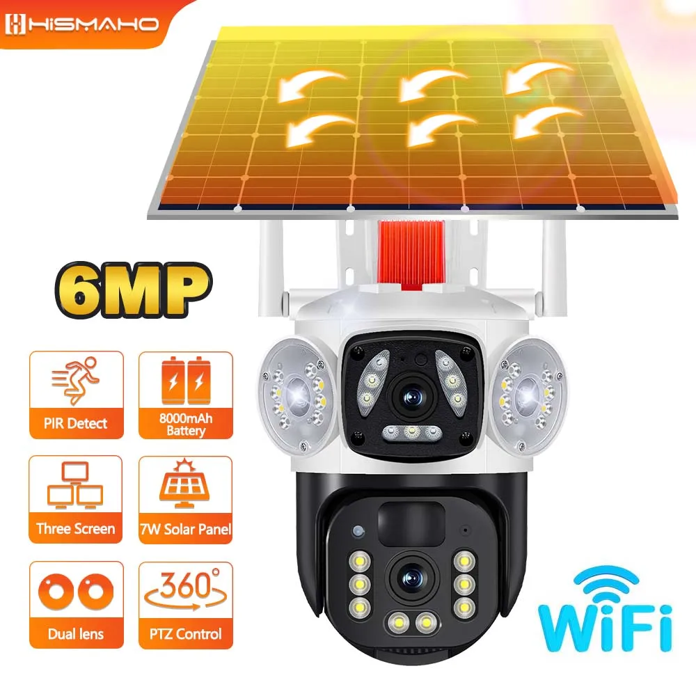 

Беспроводная система видеонаблюдения, 6 МП