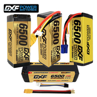 DXF Lipo Battery 6500mAh 4S 14.8V 15.2V Grade A LCG HV Battery Hardcase with XT90 EC5 Connector for RC Model Car Boat Truck