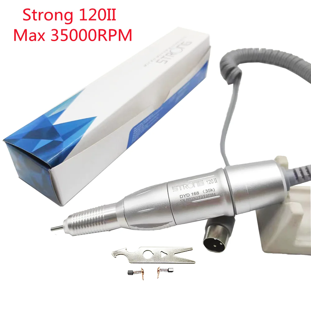 10 Typle Electric Drill Pen 35K 45K Strong 105L 102L Handle for All STRONG210 90 Marathon Micromotor Milling Cutter for Manicure