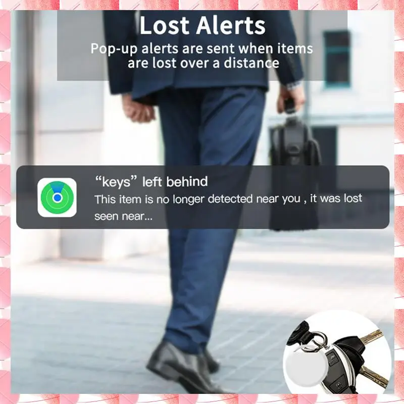 JAJA 4 PCS Smart Air Tag GPS Tracker Key Finder GPS Global Positioning Bluetooth Mini GPS Tracker Pet Key Bag Finder For IOS