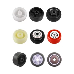 4 Pcs/Lot Light Single Wheel 1/1.25/1.5/2/2.5/3 Inch Plastic Wheels Complete Furniture Universal Rollers Casters Accessories