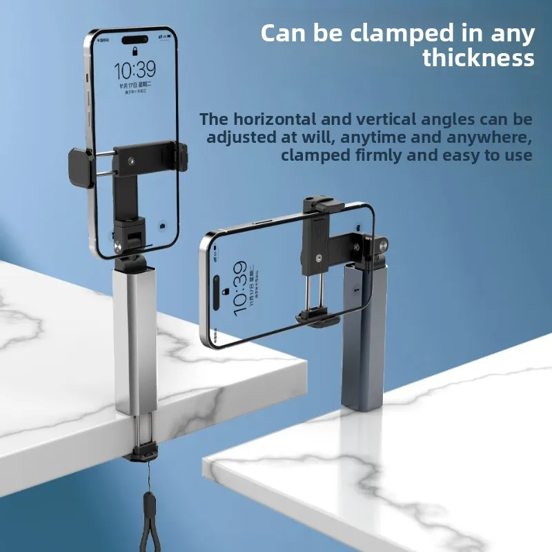 High-speed Rail Plane Travel Mobile Phone Holder Portable 360-degree Rotation Train Travel Selfie Stick