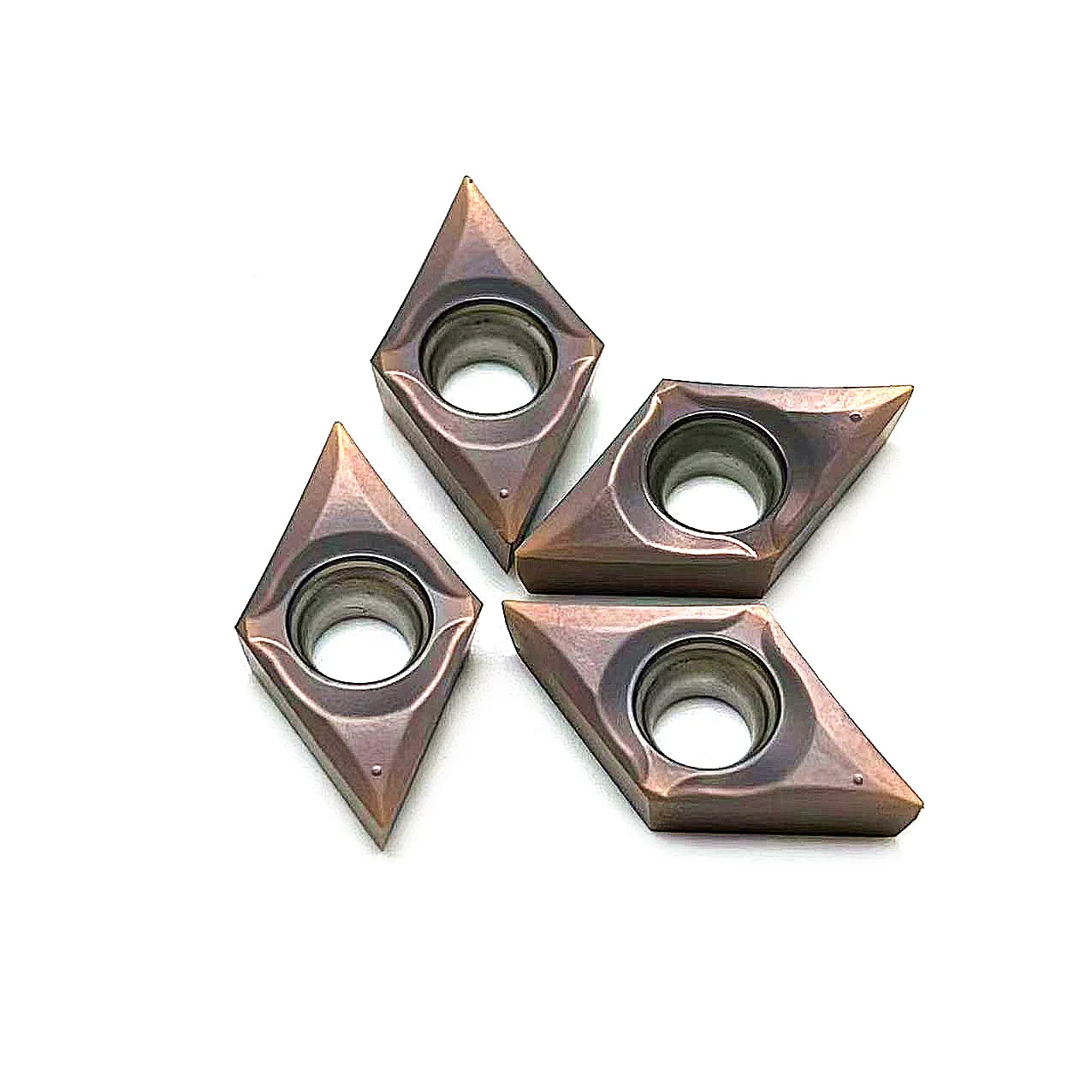 Outil de tournage en aluminium, outil de coupe, inserts de tournage CNC, traitement du cuivre et de l'aluminium, DCGT11T304 DCGT11T301 DCGT11T302, 10 pièces