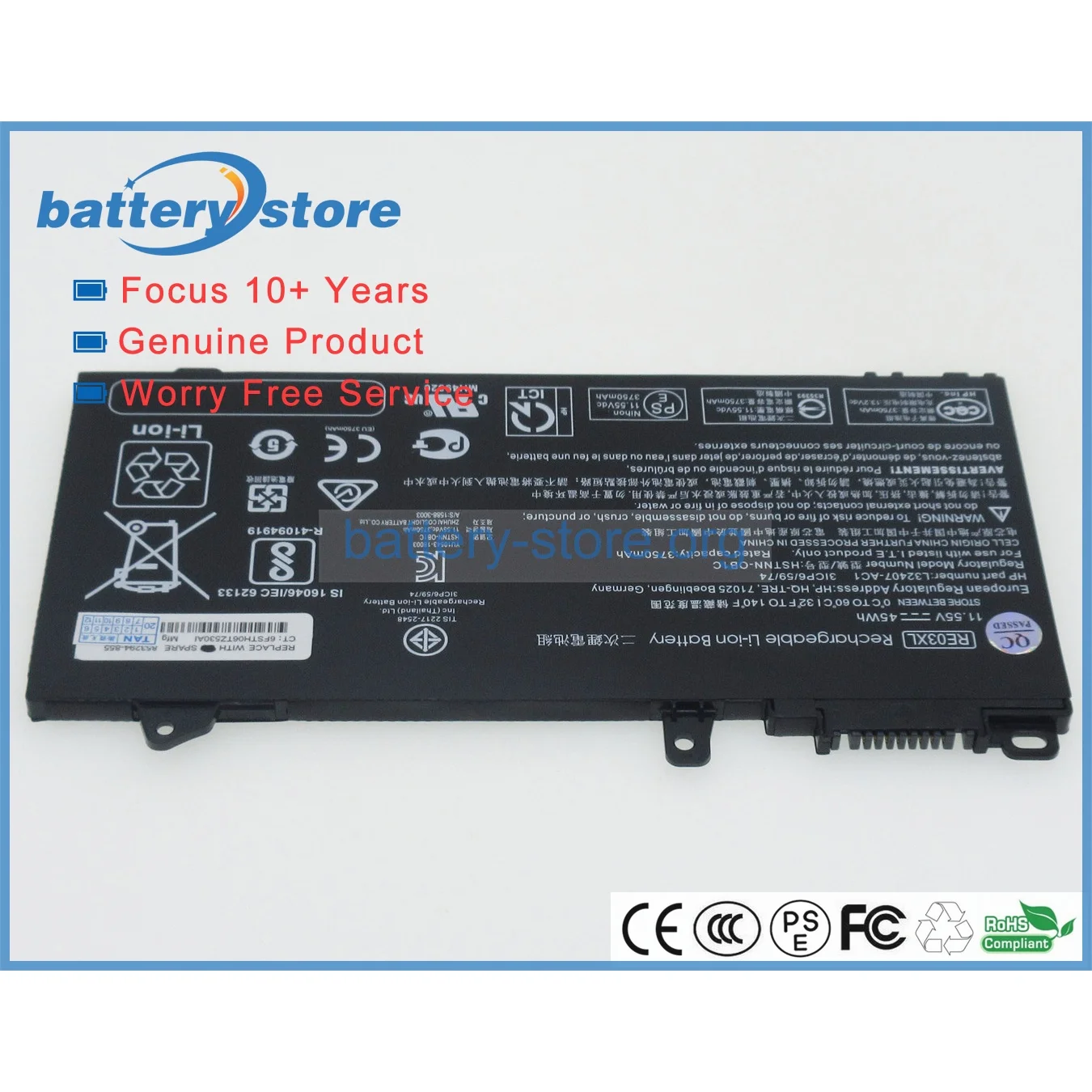 Imagem -04 - Baterias de Laptop Genuíno Células para L32407541l32407-ac1hstnn-ub7rre03045xlprobook 445 G6450 g7 Core I711.55v