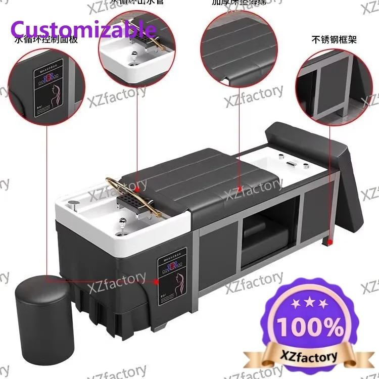 New Thai-style massage shampoo bed with water heater, suitable for beauty salons, hair salons, and barbershops.