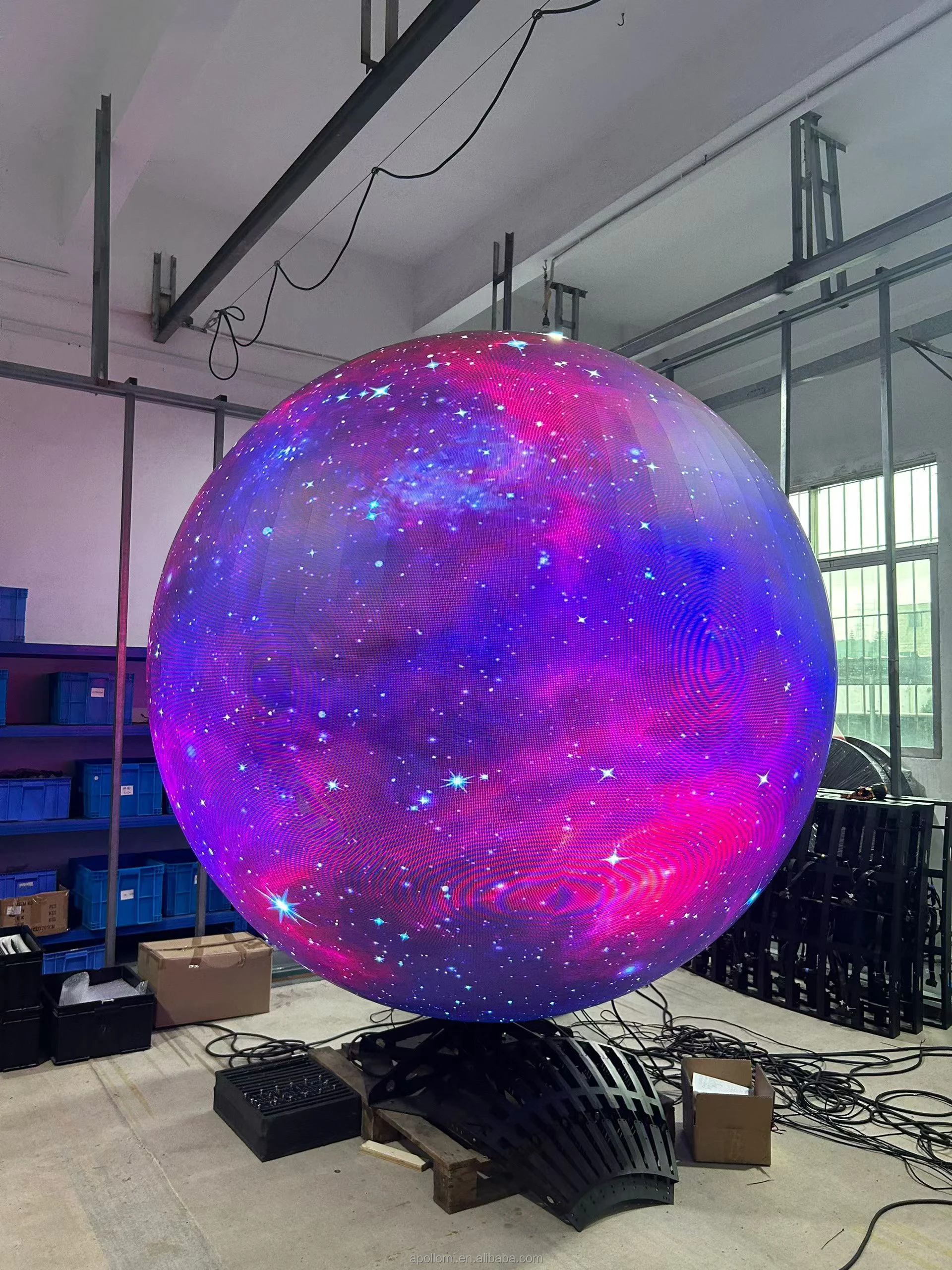 Pantalla LED P3 para Interiores, Pantalla a Todo Color, Pantalla Global, Pantalla LED Esférica, Señalización Digital