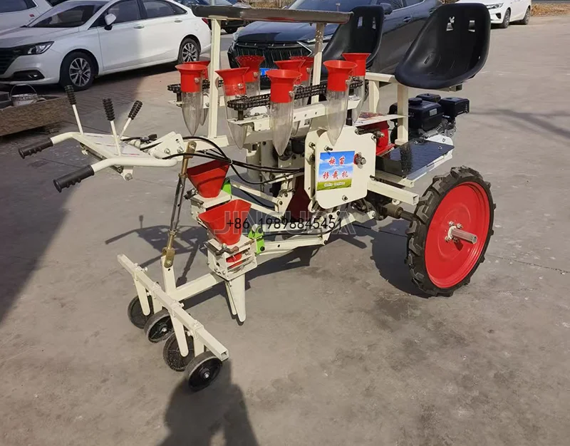 Farm Use Motorized Self Walking Automatic Transplanter High Productivity Seeders for Peppers Tomatoes Cabbage Onion Seedlings