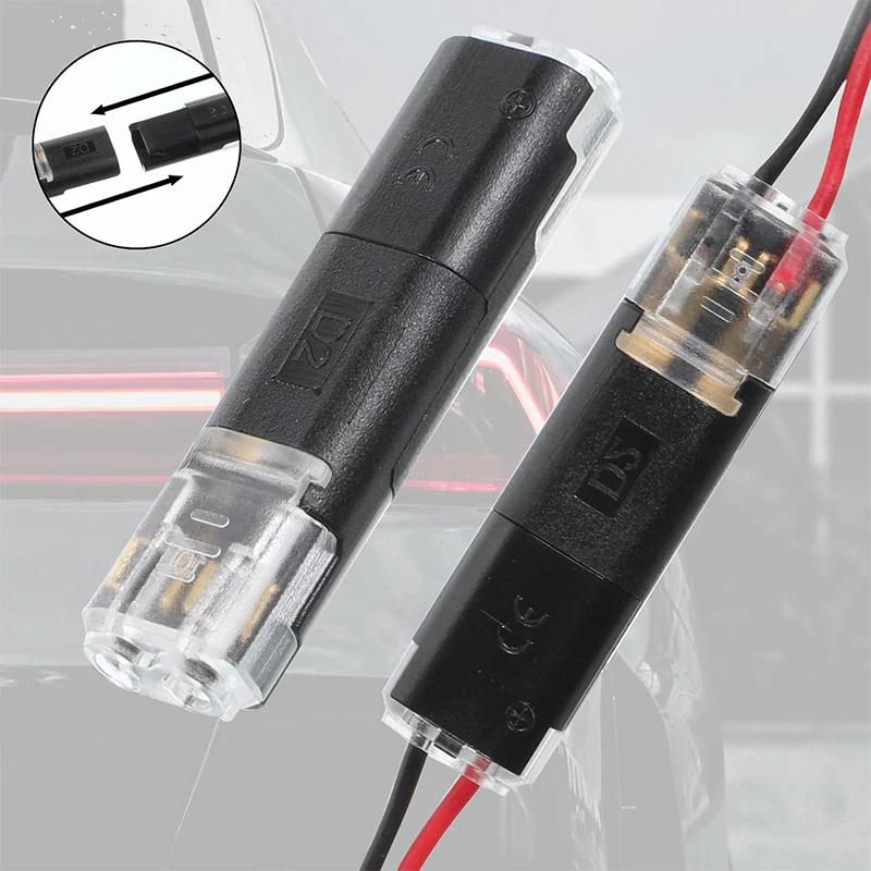 Conectores de Doble Cable para Tiras de Luz LED, Conectores de 2 Pines para Tiras de Luz LED, Conector de Cable de Bajo Voltaje con Bloqueo