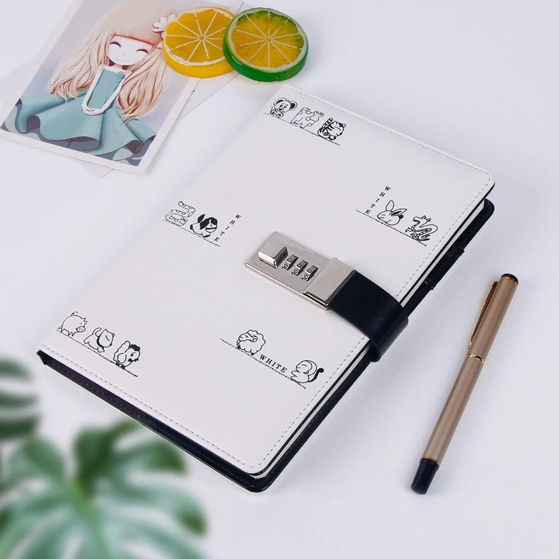 A5 Diary With Lock Planner Refill Journal Traveler Agenda Agenda Password Book