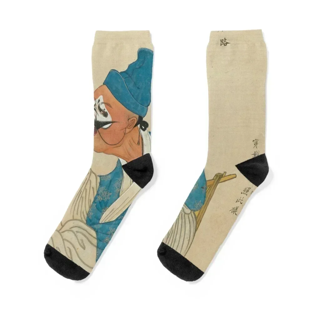 

One hundred portraits of Peking opera characters Mr. Ku Socks sports stockings christmas gift Socks Male Women's