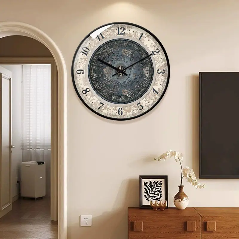 Ins French Wall Clock Table Clock Wall Art Light Luxury Living Room Wall Watch Hanging Modern Home decor Art Decor Clock