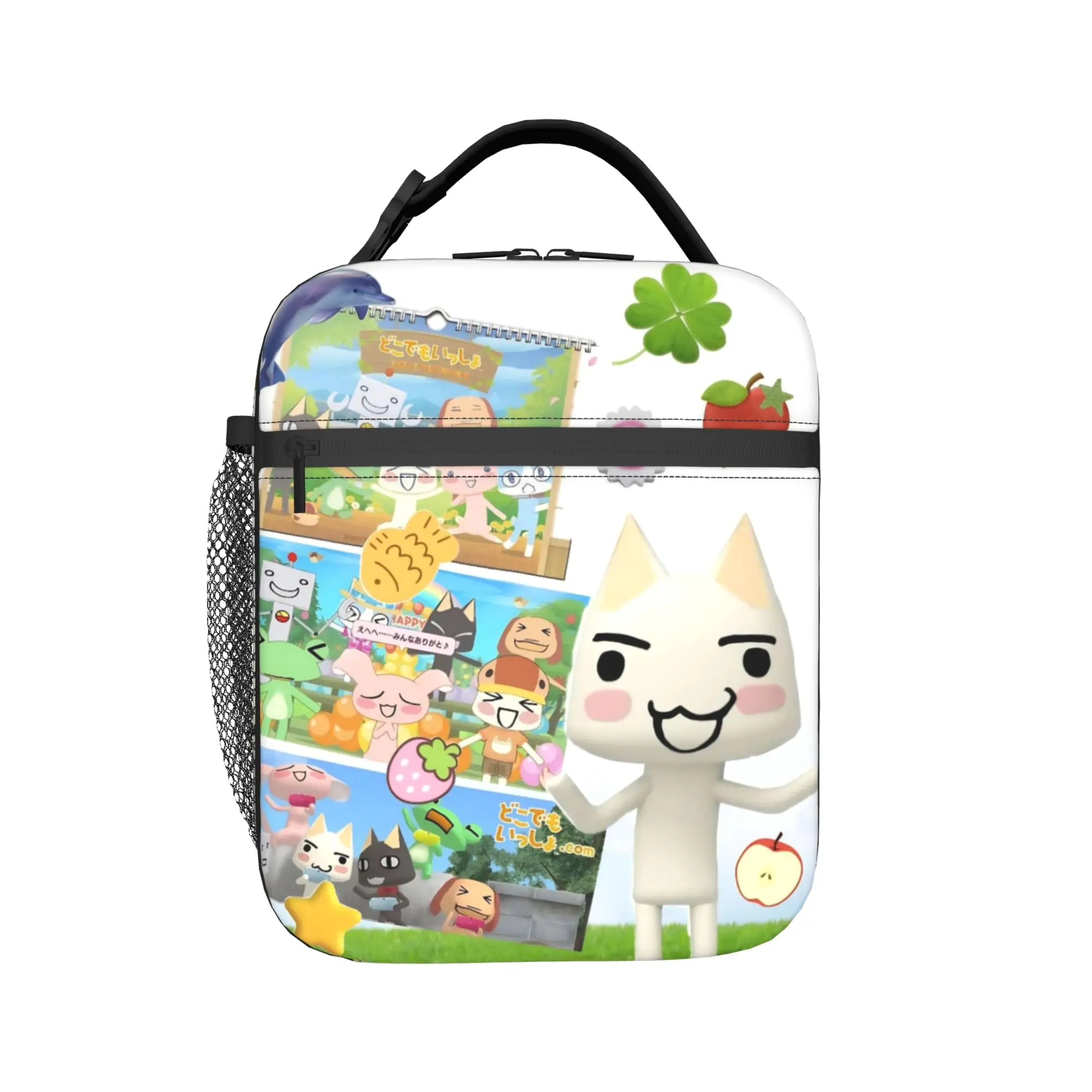 Toro Inoue Cat Insulated Lunch Bags Portable Cute Cartoon Reusable Cooler Bag Tote Lunch Box Office  Outdoor Men Women