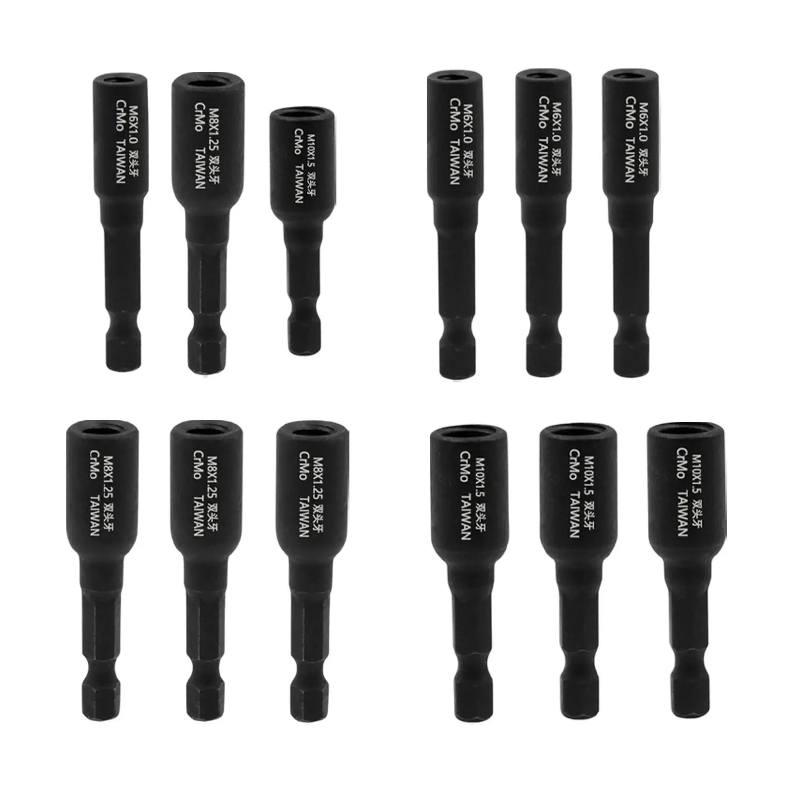 3x Hanger Bolt Drivers Socket Wrenches Tools for Home Appliance Fixing