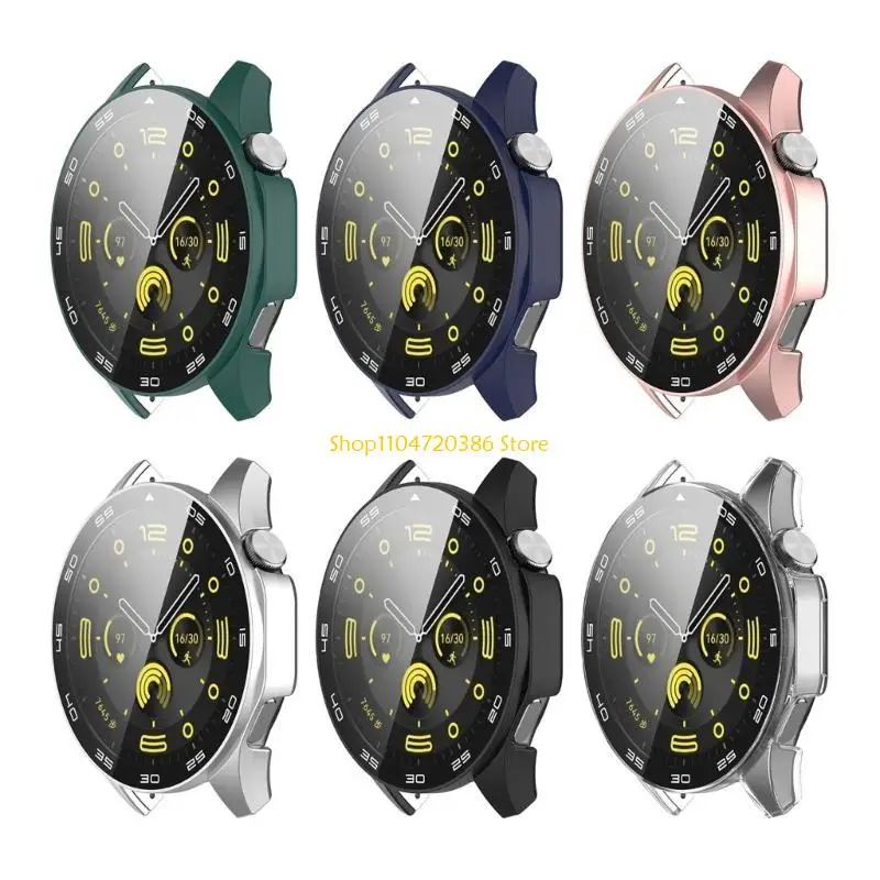K0EA Smartwatch Case Cover Shockproof Screen Protector Bumper for Watch GT4 46mm
