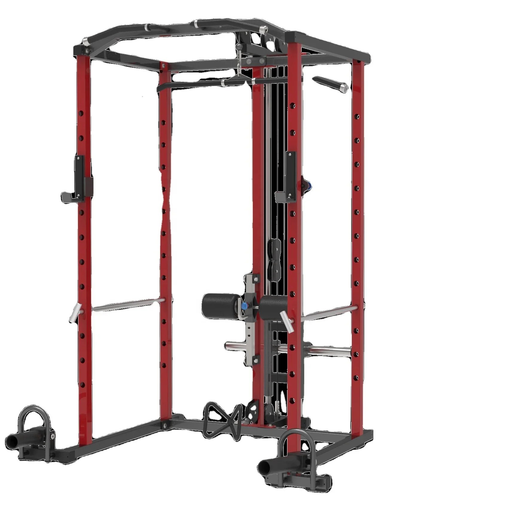 Strength Training Gym Fitness Sets Squat Rack Integrated Trainer Power Rack Smith Machine