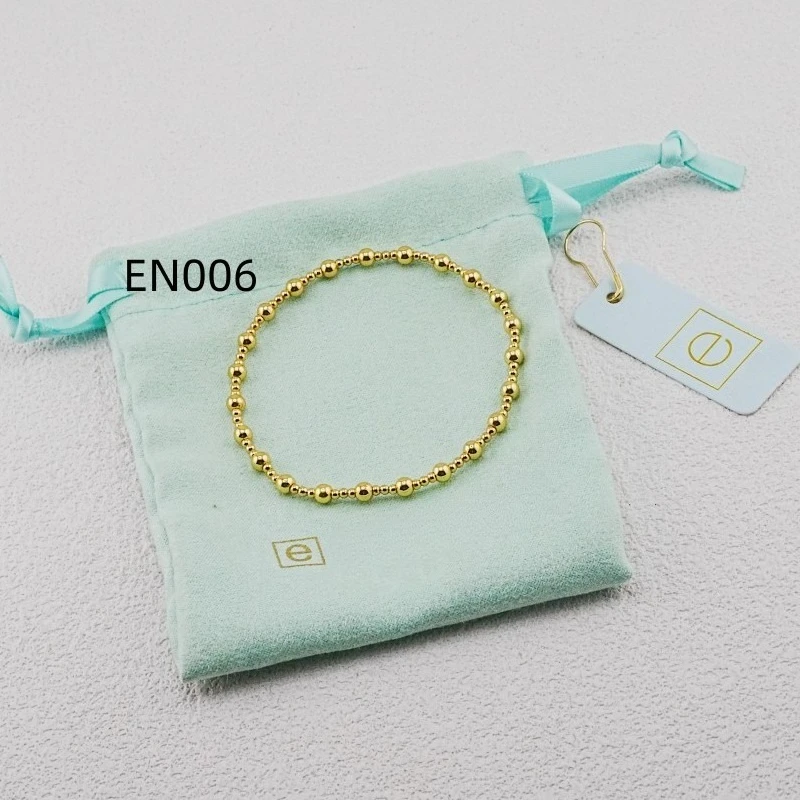 

VKVVA Fashion Jewelry Gold-plated Classic Sincerity Pattern 4mm Bead Bracelet for Women Unique Gifts