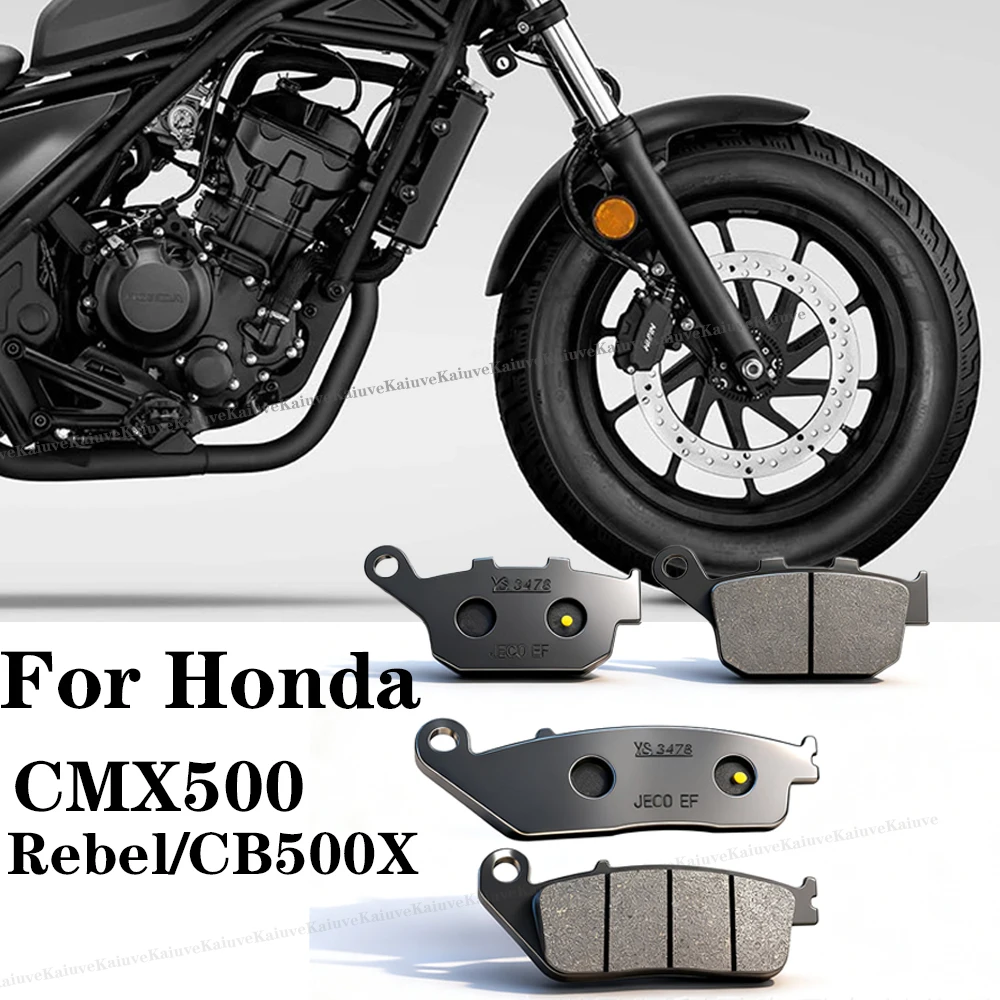 

2PCS Motorcycle Brake Pads Ceramic For Honda CMX500 Rebel/CB500X 17-18 Front and Rear Brake Pads System Accessories