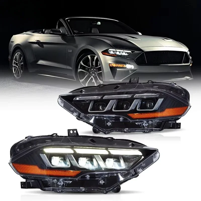

Full LED Headlights Headlights with Welcome Breathing Lights 2018 2019 2020 Fu Suitable for Special Mustang Headlights