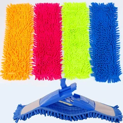 Badkamer Accessoires Vervanging Microfiber Mop Wasbaar Hoofd Pads Fit Platte Spray Mops Keuken Household Cleaning Tools 4 Kleuren