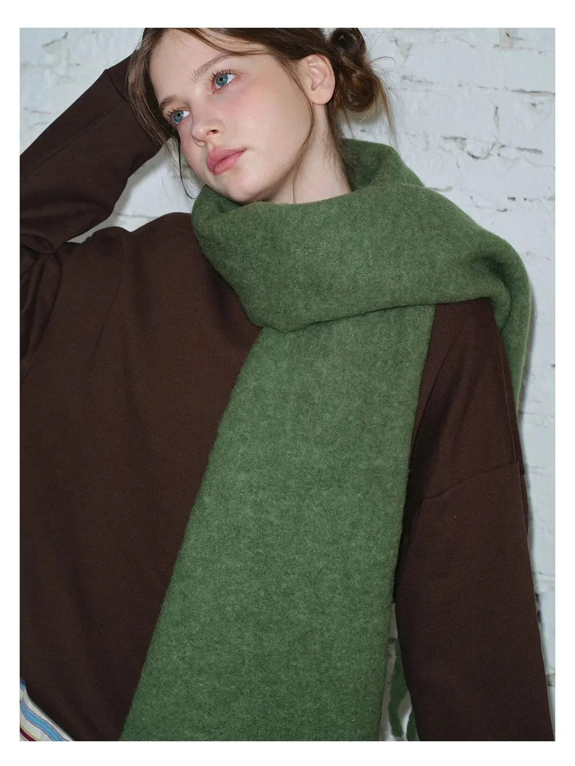 

Женский шарф из 32% шерсти ледникового синего цвета, однотонный, мягкий зимний шарф, утеплитель для шеи в исландском стиле