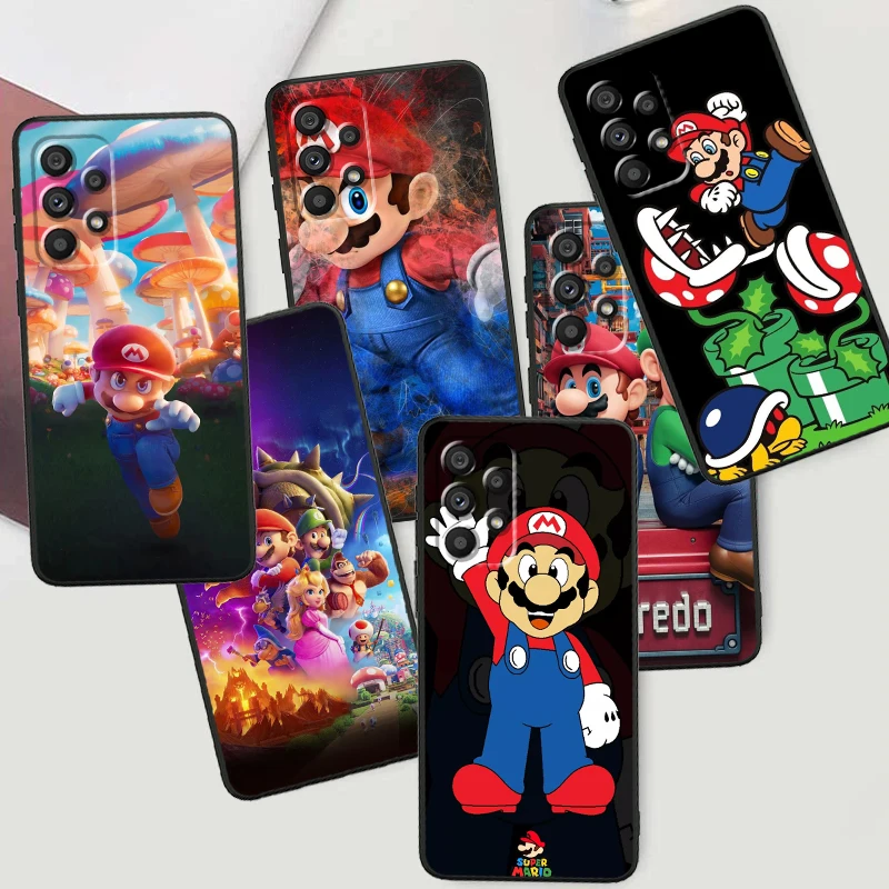 

Anime Super M-Marios Cute Art For Samsung A53 A52 A33 A32 A51 A71 A21S A13 A73 A55 A22 A23 A35 A72 A54 A12 5G Black TPU