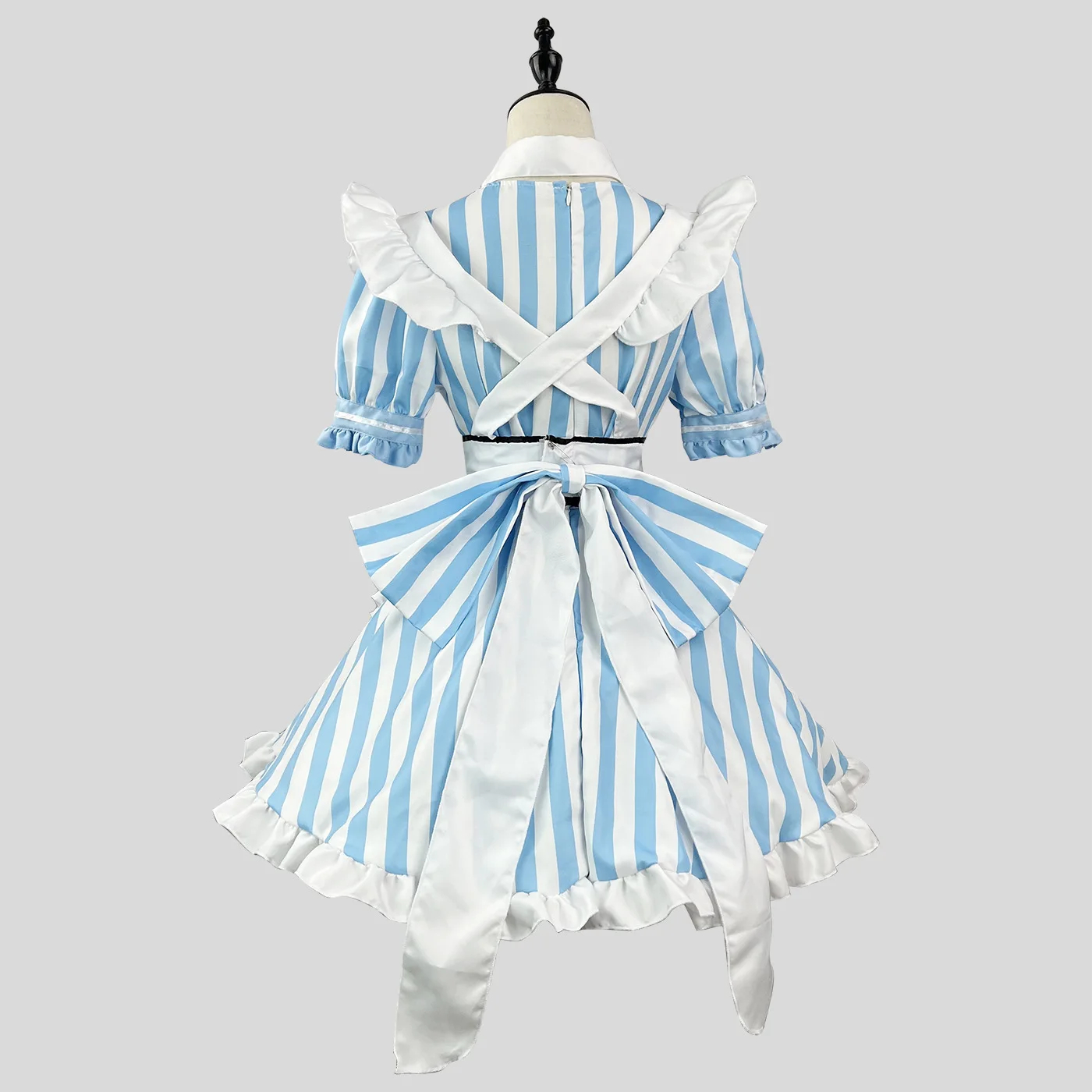 S -5XL Blue Strips Cute Lolita Maid Dress Costume Cosplay Girl Maid Dress Trending Girls Maid Party Costumes