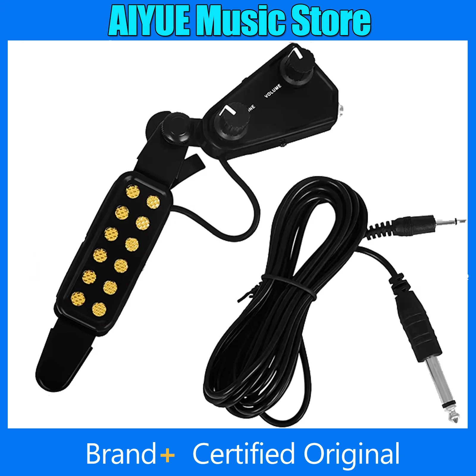 

Звукосниматель для акустической гитары, магнитный преобразователь для звуковой доски с аудиокабелем, аксессуары и запчасти для гитарных инструментов