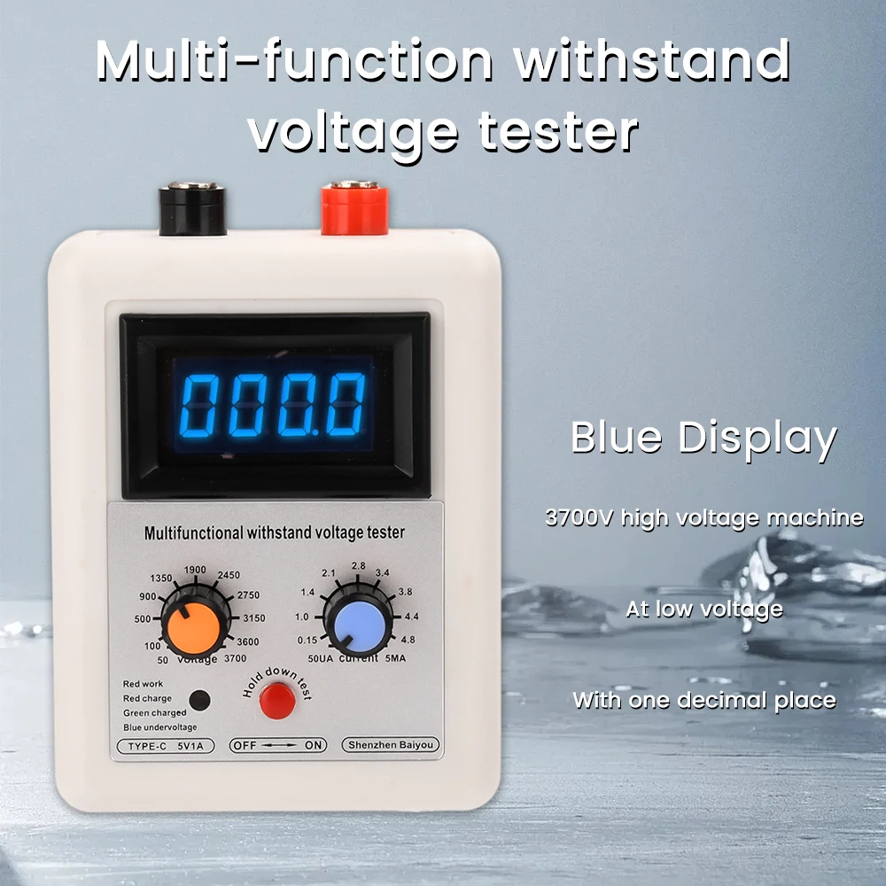 DC 50-3700V IGBT Voltage Capability Transistor Tester Diode MOS TriodeLED Voltage Capability Transistor Withstand Voltage Tester