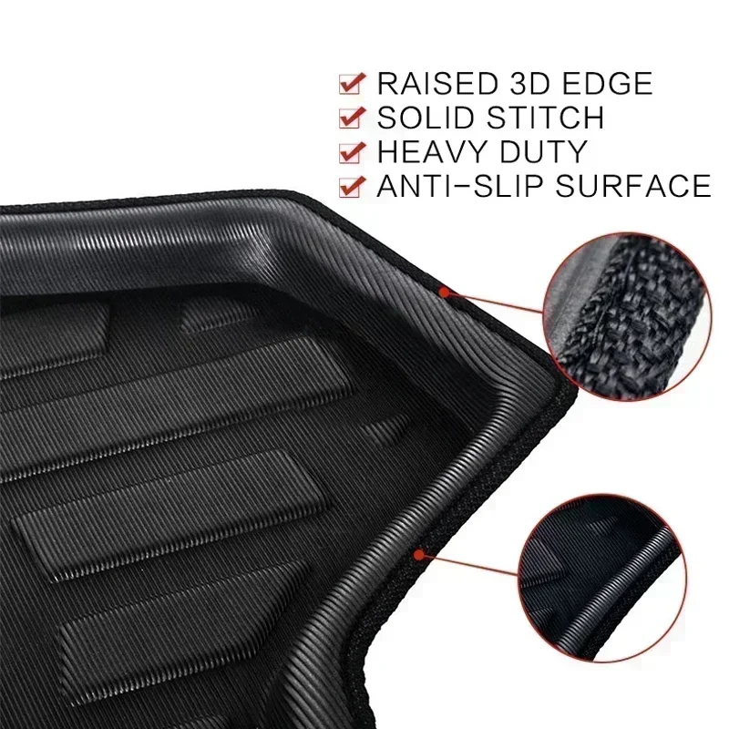 Car Auto Rear Boot Cargo Liner Tray Trunk Mat Carpet for Nissan Rogue T33 2021 - 2025 Pad Anti-dirty Anit-Water 2022 2023 2024