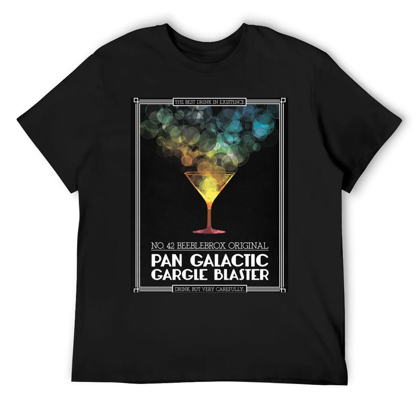 Pan-Galactic Gargle Blaster Poster T-Shirt summer clothes customs design your own summer top oversized graphic tee shirts men