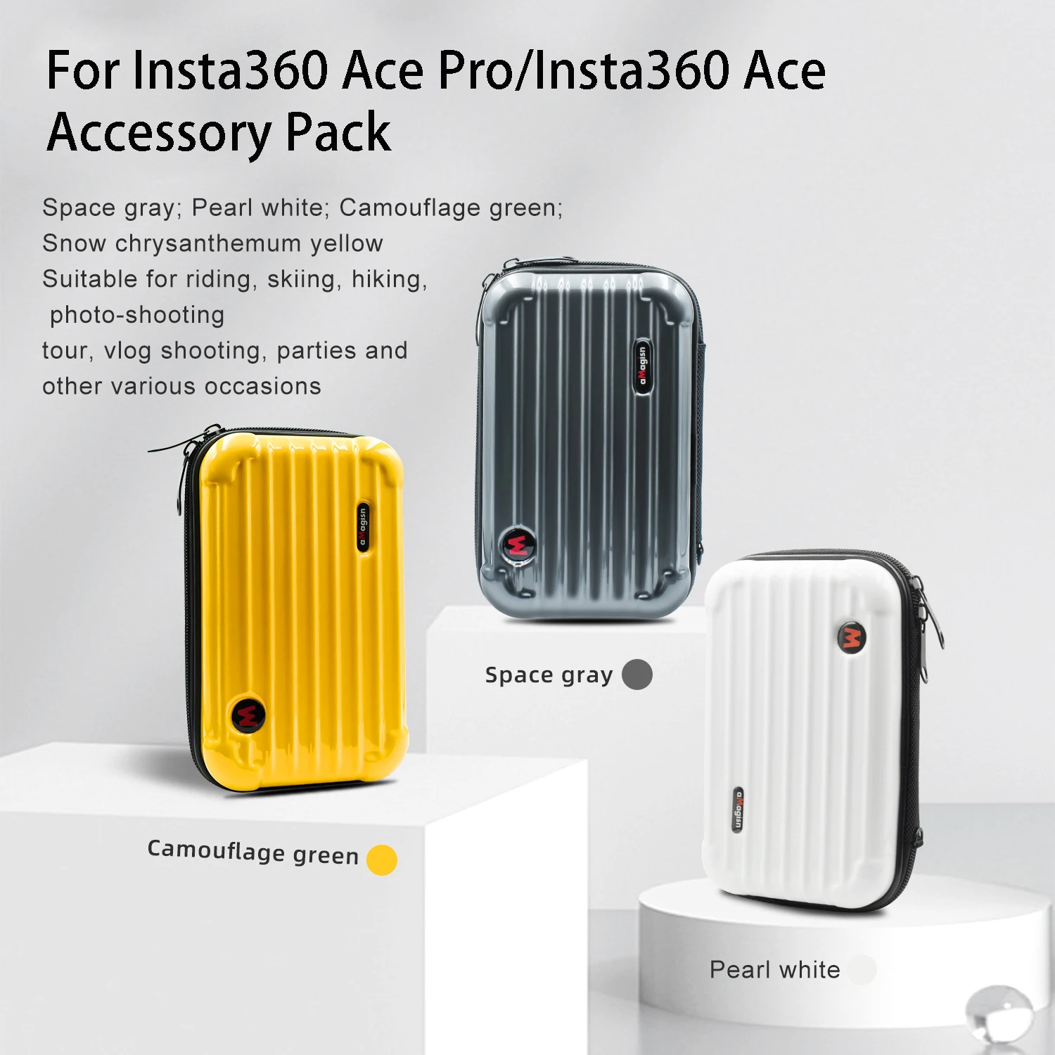 

Для Insta360 Ace Pro/Insta360 Ace сумка для аксессуаров, жесткий корпус, сумка через плечо, органайзер для камеры