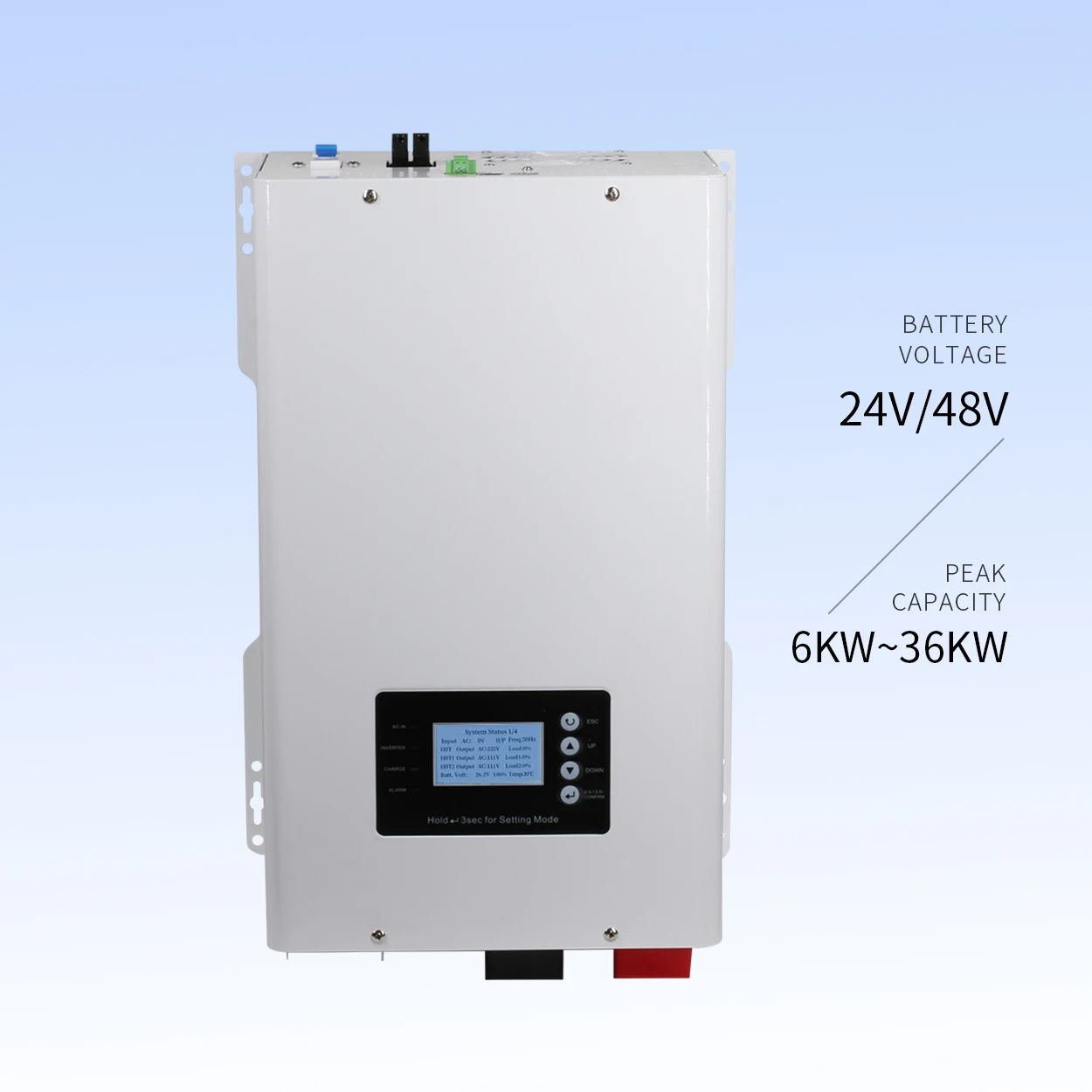 

5KW 48V to 220V 110V Single Phase Solar Inverter Low Frequency Transformer with Mppt 80A Battery Charger UPS Inverter for AC