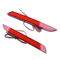 1 Pair Car Side LED Rear Bumper Lamp Reflector Tail Brake Light Fit for Honda Odyssey 2015 2016 Asia Model Car Accessories