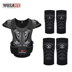 WOSAWE Motorcycle Armor Vest Chest Back Spine Support Men Body Protective Gear Motocross Snowboarde Skate Skateboard Protection