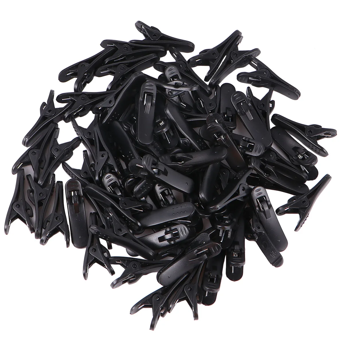 

100pcs Headphone Clip Earphone Wire Organizer Durable Plastic Alligator Alligator Clamp Clamp Multi-functional