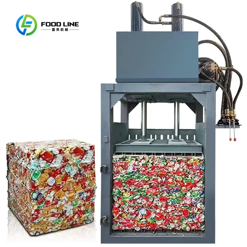 Customized Automatic Vertical Hydraulic Plastic Bottle Baling Press Machine/Small Business Compactor for Waste Paper