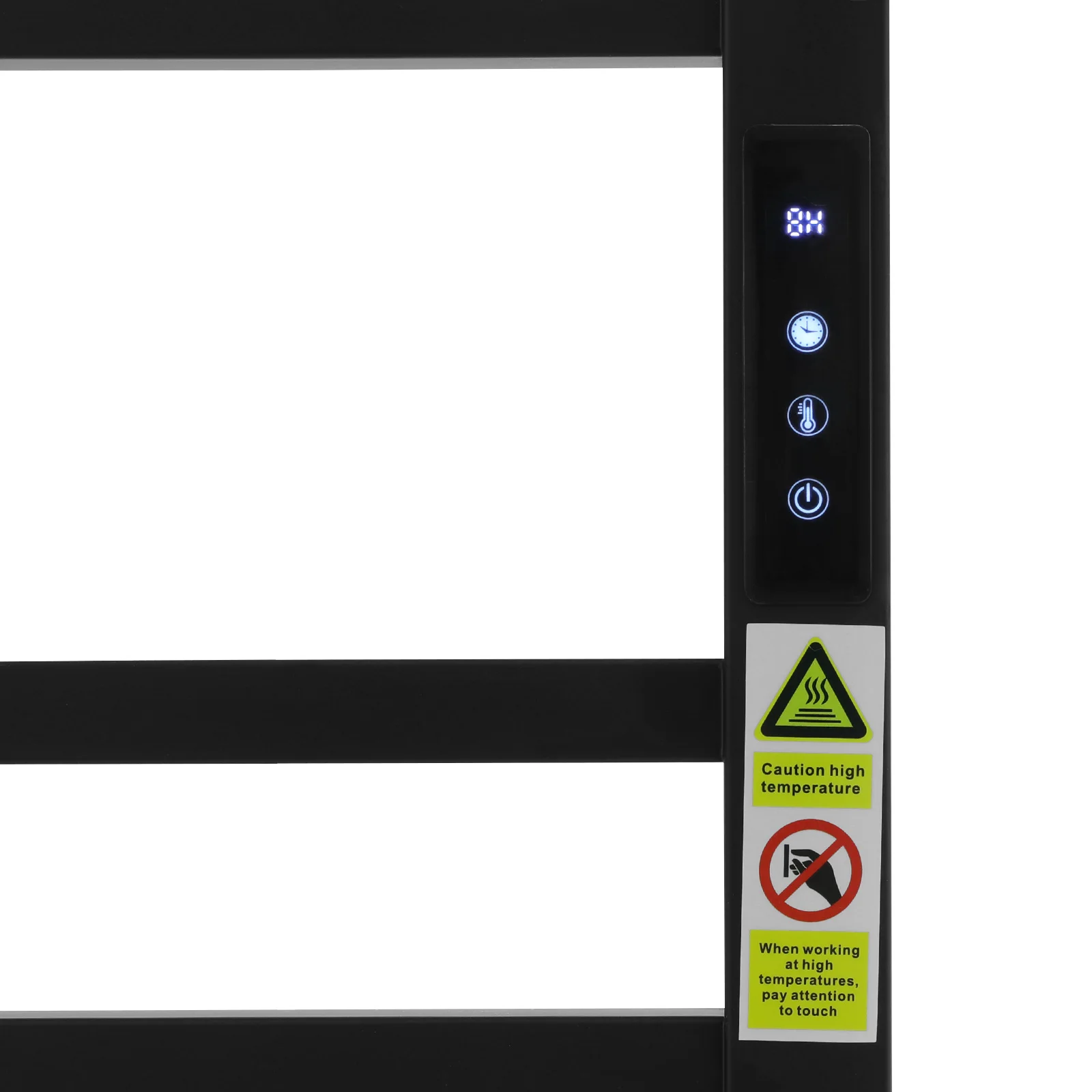 벽걸이형 전기 타월 랙, 10-로드 대형 공간 120W 빠른 가열 침실 욕실 주방 세탁실 스파 사우나용